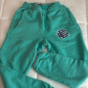 Eric Emanuel Teal Jogger Pants with Logo